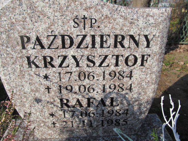 Rafał Październy 1984 Łaziska Górne - Grobonet - Wyszukiwarka osób pochowanych