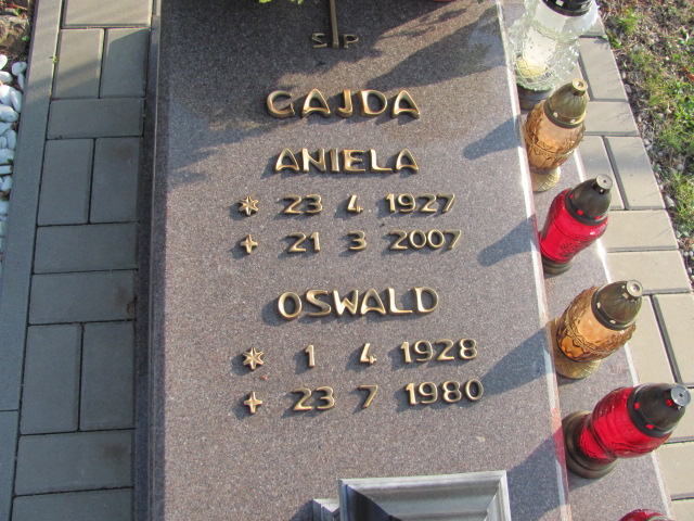 Oswald Gajda 1928 Łaziska Górne - Grobonet - Wyszukiwarka osób pochowanych