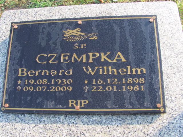 Wilhelm Czempka 1898 Łaziska Górne - Grobonet - Wyszukiwarka osób pochowanych