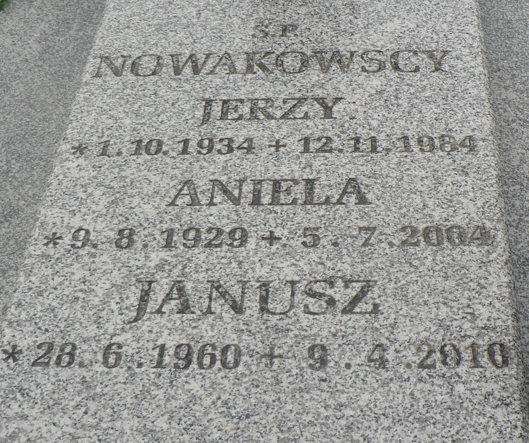 Grób Aniela Nowakowska