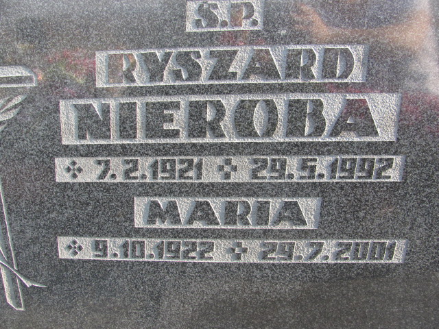 Ryszard Nieroba 1921 Łaziska Górne - Grobonet - Wyszukiwarka osób pochowanych
