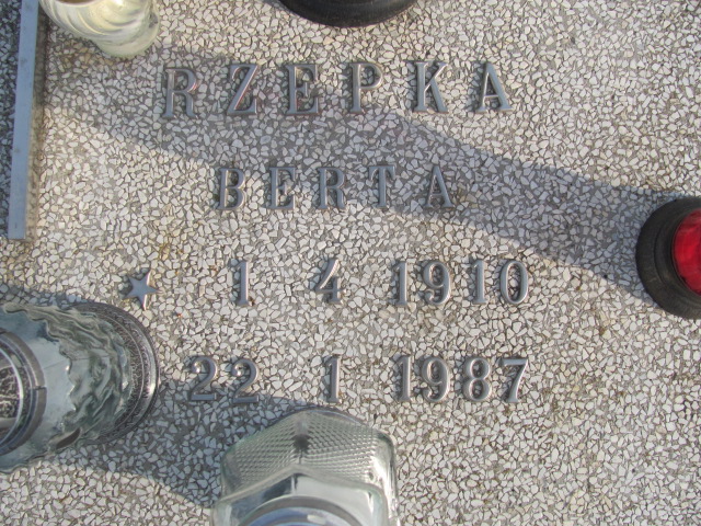Berta Rzepka 1910 Łaziska Górne - Grobonet - Wyszukiwarka osób pochowanych