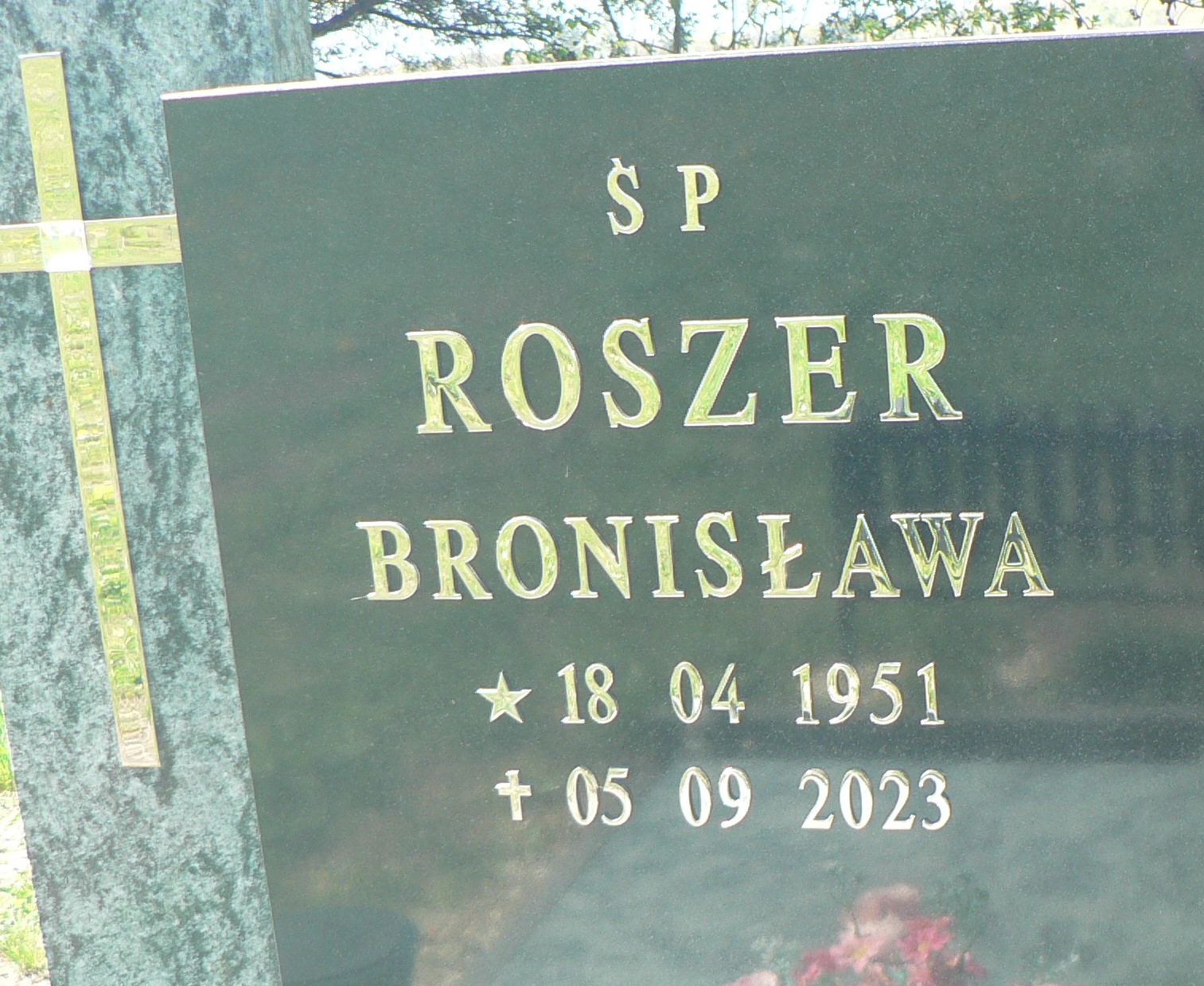 Bronisława Roszer 1951 Łaziska Górne - Grobonet - Wyszukiwarka osób pochowanych